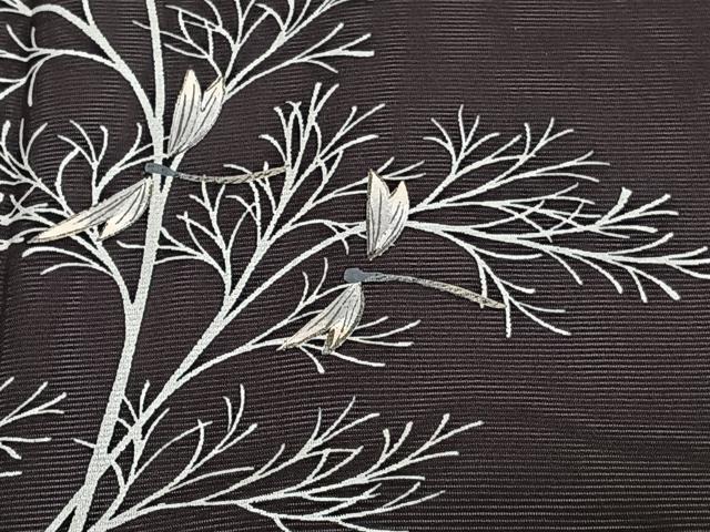 平和屋着物＊夏物　訪問着　絽　枝木文　蜻蛉　正絹　逸品　未使用　CABJ4280xi