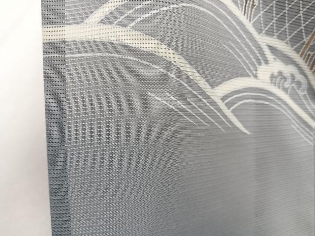 平和屋着物＊夏物　訪問着　絽　立波飛鳥風景文　正絹　逸品　CABJ4301xi