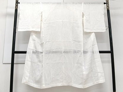 平和屋着物＊夏物　長襦袢　流水紋紗　生成り色　麻　逸品　CABJ4303xi