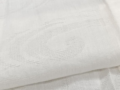 平和屋着物＊夏物　長襦袢　流水紋紗　生成り色　麻　逸品　CABJ4303xi