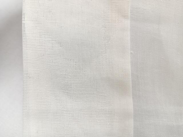 平和屋着物＊夏物　長襦袢　枝草紋紗　白色　麻　逸品　CABJ4304xi