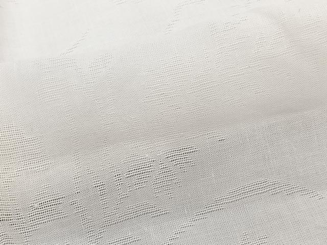 平和屋着物＊夏物　長襦袢　草花紋紗　生成り色　麻　逸品　CABJ4306xi