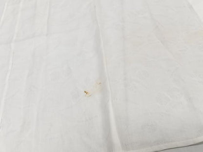 平和屋着物＊夏物　長襦袢　芝花紋紗　白色　麻　逸品　CABJ4307xi