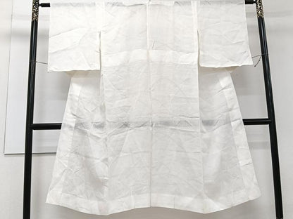 平和屋着物＊夏物　長襦袢　芝紋紗　生成り色　麻　逸品　CABJ4308xi