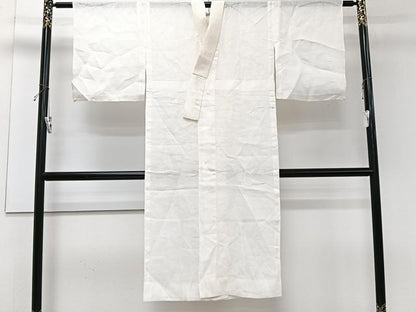 平和屋着物＊夏物　長襦袢　芝紋紗　生成り色　麻　逸品　CABJ4308xi