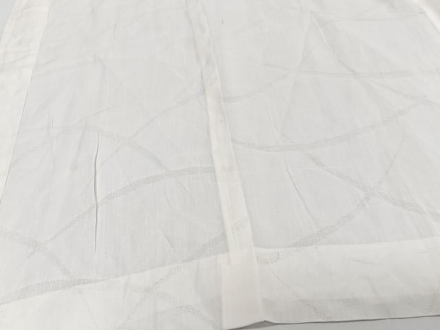 平和屋着物＊夏物　長襦袢　芝紋紗　生成り色　麻　逸品　CABJ4308xi