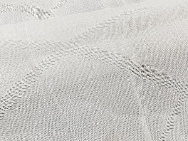 平和屋着物＊夏物　長襦袢　芝紋紗　生成り色　麻　逸品　CABJ4308xi