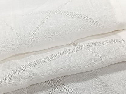 平和屋着物＊夏物　長襦袢　芝紋紗　生成り色　麻　逸品　CABJ4308xi