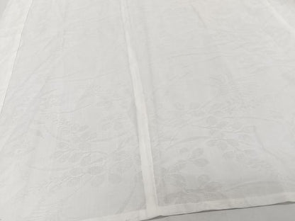 平和屋着物＊夏物　長襦袢　草花紋紗　白色　麻　逸品　CABJ4309xi