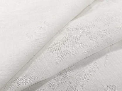 平和屋着物＊夏物　長襦袢　草花紋紗　白色　麻　逸品　CABJ4309xi