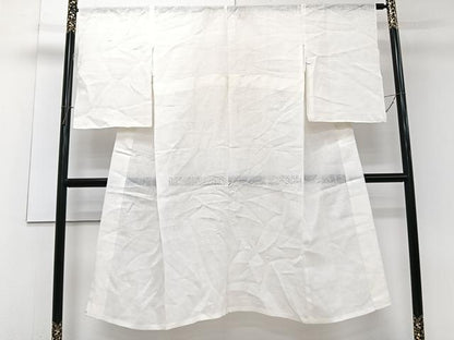 平和屋着物＊夏物　長襦袢　芝草花紋紗　麻　逸品　CABJ4310xi