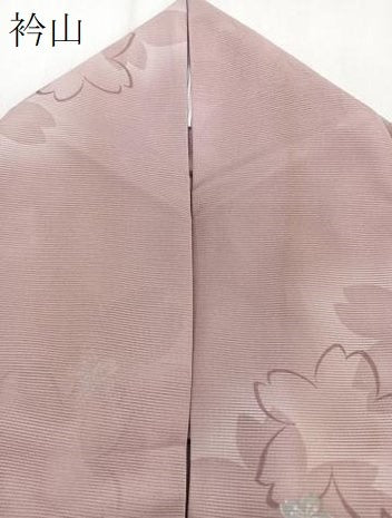 平和屋着物＊夏物　小紋　絽　舞桜文　洗える着物　CABJ4315xi