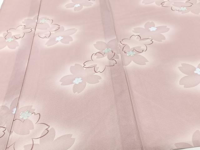 平和屋着物＊夏物　小紋　絽　舞桜文　洗える着物　CABJ4315xi