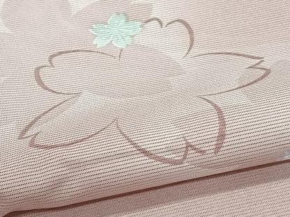 平和屋着物＊夏物　小紋　絽　舞桜文　洗える着物　CABJ4315xi
