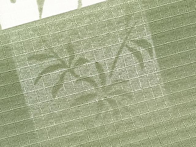 平和屋着物＊夏物　小紋　紅梅織　短冊草文　洗える着物　CABJ4317xi