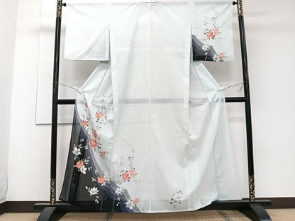 平和屋着物＊夏物　訪問着　絽　枝草花文　洗える着物　CABJ4319xi