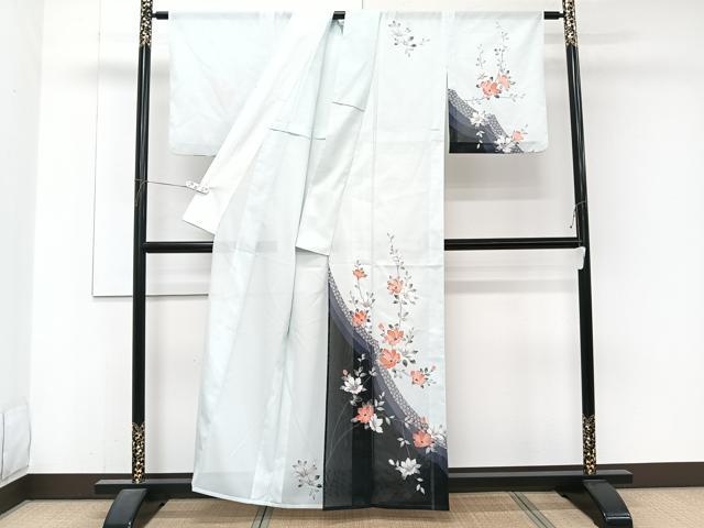 平和屋着物＊夏物　訪問着　絽　枝草花文　洗える着物　CABJ4319xi