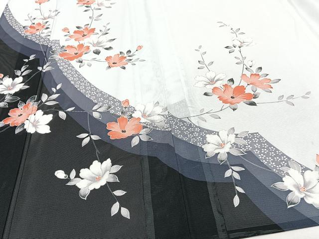 平和屋着物＊夏物　訪問着　絽　枝草花文　洗える着物　CABJ4319xi