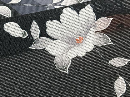 平和屋着物＊夏物　訪問着　絽　枝草花文　洗える着物　CABJ4319xi