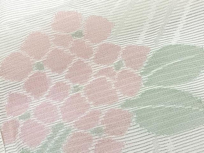 平和屋着物＊夏物　小紋　絽　流水紋紗　草花文　正絹　逸品　CABJ4323xi