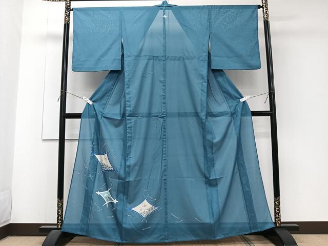 平和屋着物＊夏物　色留袖　絽　こぼれ松葉青海波飛鳥文　金銀彩　洗える着物　CABJ4325xi