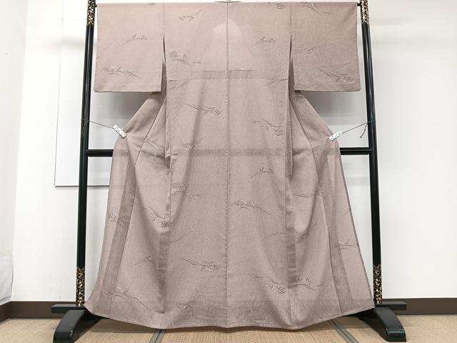 平和屋着物＊洗える最高級着物　＜英＞はなぶさ謹製　夏物　小紋　立波籬文　洗える着物　CABJ4332xi