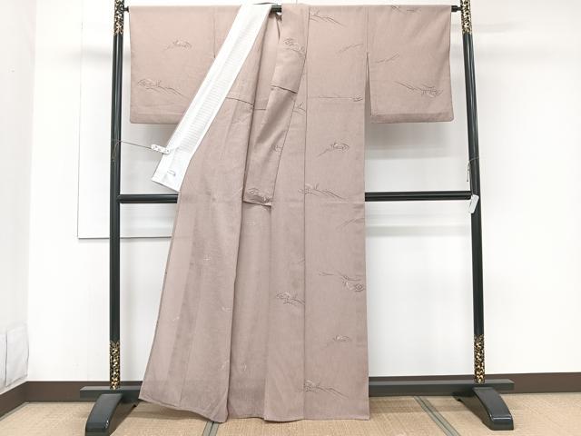 平和屋着物＊洗える最高級着物　＜英＞はなぶさ謹製　夏物　小紋　立波籬文　洗える着物　CABJ4332xi