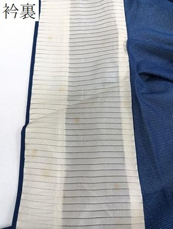 平和屋着物＊夏物　小紋　絽　舞蝶文　洗える着物　CABJ4333xi