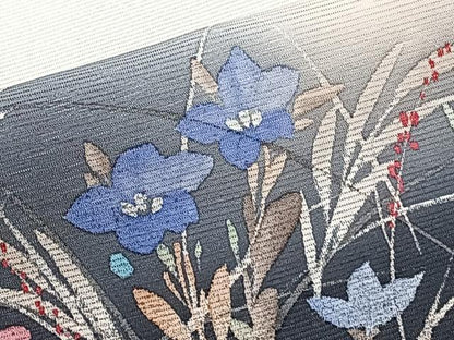 平和屋着物＊夏物　訪問着　絽　手描き　草花文　正絹　逸品　CABJ4336xi