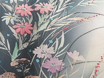 平和屋着物＊夏物　訪問着　絽　手描き　草花文　正絹　逸品　CABJ4336xi