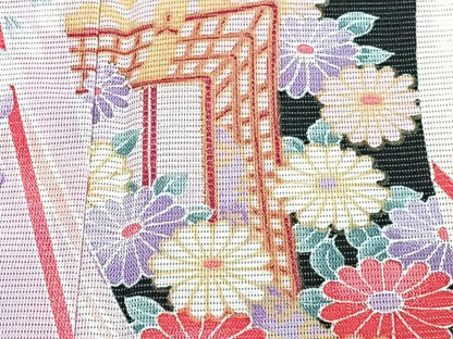 平和屋着物＊夏物　訪問着　絽　鬘帯花文　洗える着物　CABJ4339xi