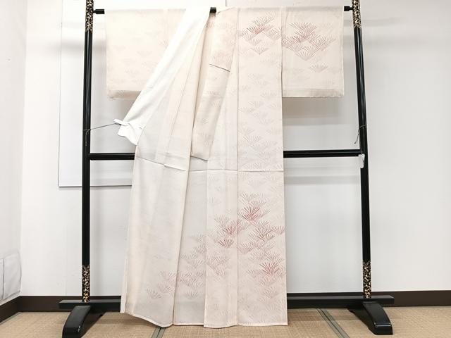 平和屋着物＊夏物　訪問着　絽　松柄　正絹　逸品　CABJ4341xi