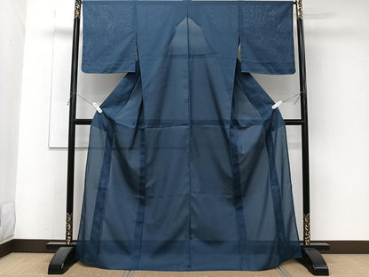 平和屋着物＊夏物　色無地　絽　褐返色　洗える着物　未使用　CABJ4346xi