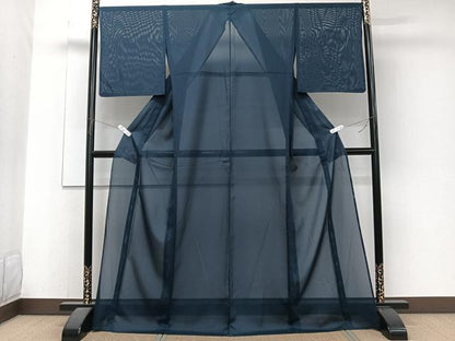 平和屋着物＊夏物　色無地　絽　褐返色　洗える着物　CABJ4350xi