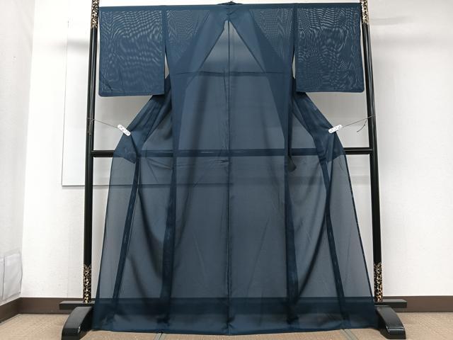 平和屋着物＊夏物　色無地　絽　褐返色　洗える着物　CABJ4350xi