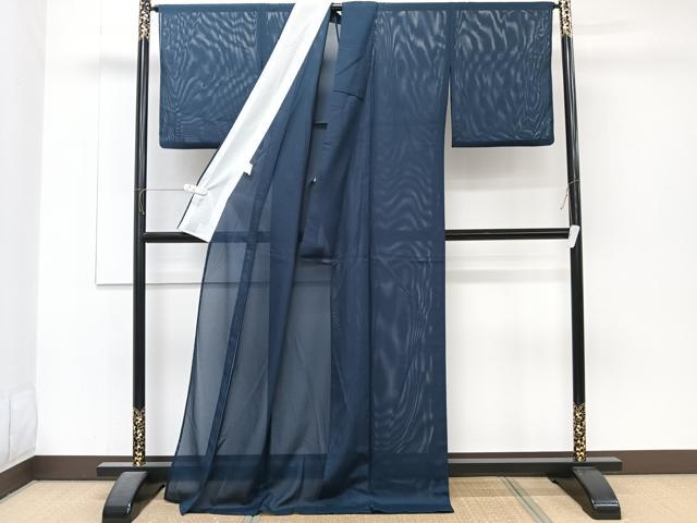 平和屋着物＊夏物　色無地　絽　褐返色　洗える着物　CABJ4350xi