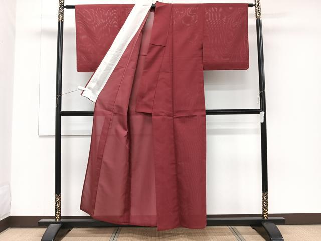 平和屋着物＊夏物　色無地　絽　葡萄色　正絹　逸品　未使用　CABJ4355xi