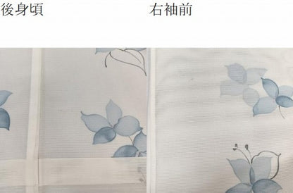 平和屋着物＊夏物　小紋　絽　草花文　洗える着物　CABJ4360xi