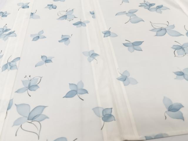 平和屋着物＊夏物　小紋　絽　草花文　洗える着物　CABJ4360xi