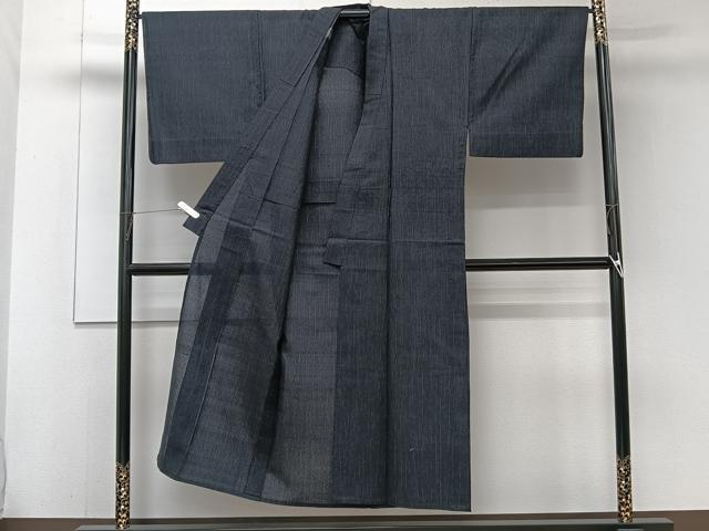 平和屋着物＊夏物　男性　紗紬　縞　正絹　逸品　CABJ4375xi