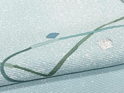 平和屋着物＊夏物　訪問着　絽　駒刺繍　抽象文　銀彩　正絹　逸品　CABJ4383xi