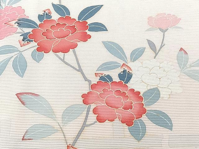 平和屋着物＊夏物　訪問着　絽　友禅　枝草花文　正絹　逸品　未使用　CABJ4386xi