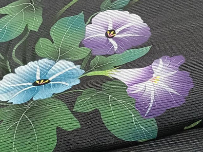 平和屋着物＊夏物　訪問着　絽　草花文　兎　暈し染め　金彩　正絹　逸品　CABJ4391xi