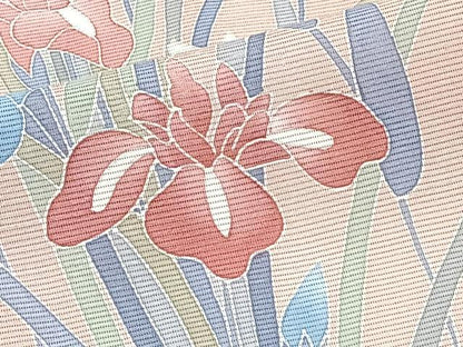 平和屋着物＊夏物　訪問着　絽　友禅　草花文　暈し染め　正絹　逸品　未使用　CABJ4392xi