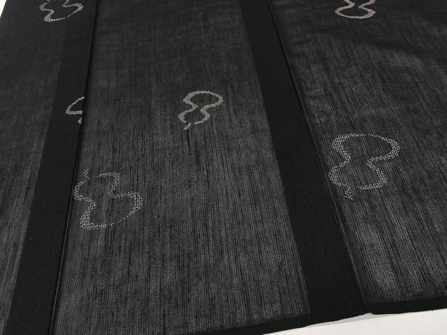 平和屋着物＊夏物　紗紬　80亀甲　瓢箪文　正絹　逸品　CABJ4393xi