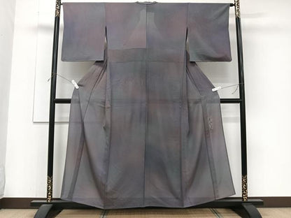 平和屋着物＊染色作家　斉藤三才　夏物　小紋　絽縮緬　霞文　正絹　逸品　CABJ4394xi