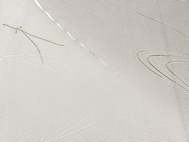 平和屋着物＊夏物　訪問着　絽　流水こぼれ松葉文　金彩　ますいわ屋扱い　五泉　反端付き　正絹　逸品　CABJ4397xi