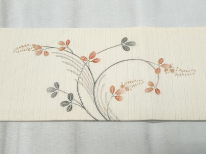 平和屋着物＊夏物　九寸名古屋帯　藤花房　金彩　CABJ4403fb
