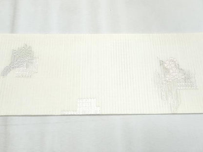 平和屋着物＊夏物　九寸名古屋帯　源氏香草花文　正絹　逸品　CABJ4418fb