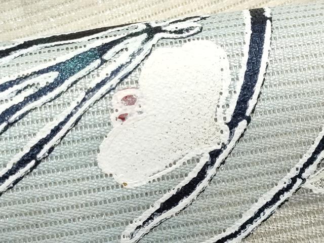 平和屋着物＊夏物　九寸名古屋帯　枝花丸文　正絹　逸品　CABJ4419fb